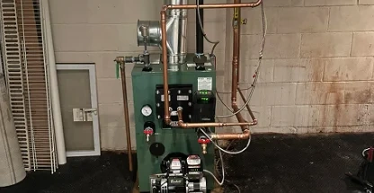High-efficiency home heating boiler